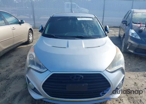2013 Hyundai Veloster Turbo W/Blue из США, поврежденный, VIN KMHTC6AE5DU112756